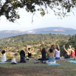 2016 PATHWAYS Summer Institute for Educators - participants doing Yoga