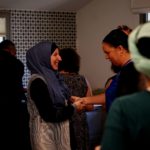 English teachers saying hi at PATHWAYS 2017 summer retreat