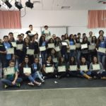 2015 2016 Game Changers Program - Group photo with students holding their certificates of completion