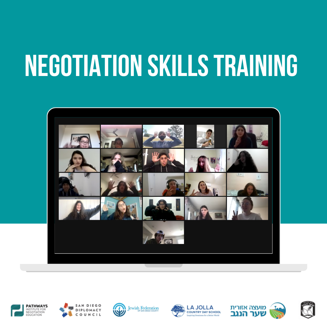 Read more about the article Negotiation Skills & Exchange for Students from San Diego and Sha’ar Hanegev